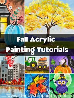 fall acrylic painting ideas for kids