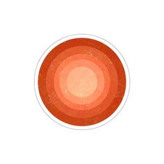 an orange and red circle on a white background