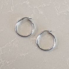 Nwt Stunning 1 Inch Sterling Silver Hoop Earrings Small Silver Hoop Earrings Simple, Cheap Tiny Silver Hoop Earrings, Cute Sterling Silver Hoop Earrings, Silver Small Hoop Earrings, Earring Silver, Earrings Silver, Small Silver Tarnish-resistant Hoop Earrings, Silver Hoop Earrings Medium, Turquoise Statement Earrings