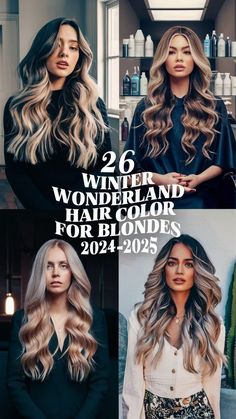 Discover the latest trends in winter hair color for blondes 20242025featuring stunning balayage techniques that blend natural hues with icy highlightsperfect for enhancing the beauty of blue eyes. Winter Hair Colors For Blondes, Blonde With Blue Highlights, Winter Bayalage, Blonde Hair Color Ideas For Fall Winter Balayage, Winter Highlights For Blondes, Winter Hair Color For Blondes, Icy Highlights, Hairstyles For Blondes, Hair Color For Blondes