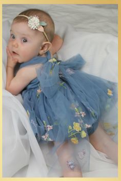 Matching Sister Outfits, Wildflower Birthday, Matching Sisters, Infant Flower Girl Dress, Sister Outfits, Family Picture Outfits, Bodysuit Dress, Garden Dress, Blue Floral Dress