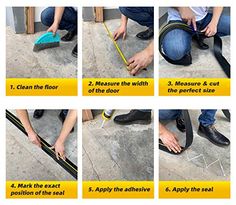 the steps in how to use a floor brush