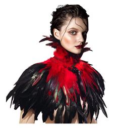 PRICES MAY VARY. Include set: 1pcs feather cosplay wings burning man costumes This feather capes collar is 100% handmade with dyed rooster cocktail feathers. The feather (not include choker) size is approximately(37-42)cm/ (14.5-16.5) inches inches long,choker feather size is approximately (14-16) cm/ (5.5-6.2) inches long. the details, please check out the photo. It's a very comfortable fit when worn around the neck or shoulder;Adjustable black satin ribbons tie in front of the feather, easy to Sylvester Party, Crow Costume, Halloween Jacket, Black Swan Costume, Cosplay Wings, Feather Cape, Maleficent Costume, Witch Cosplay, Red Clothing