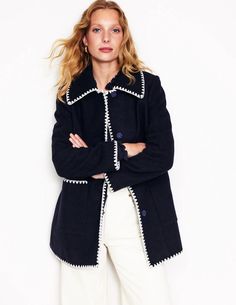 Boden Pre-Fall 2024 - Fall Clothes for Women Over 50 — THE DAILEIGH Boden Uk, Party Kleidung, Car Coat, Over 50 Womens Fashion