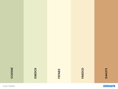 the color palette for an interior paint scheme