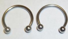 "2 (TWO pieces total) horseshoe piercing YOU WILL GET TWO PIECES TOTAL Size: 16G with 3.0mm ball studs. 16g 1/2\" (12mm wide diameter) This is considered the regular thickness but bigger wider size snake bite. Material: 316L surgical stainless steel Color: 2 silver hoop horseshoe as shown This size is good for people with relatively bigger lips, it is also good for ear lobe hoop earrings" Nickel Free Silver Curved Barbell Piercings, Nickel-free Silver Curved Barbell Piercings, Adjustable Surgical Steel Internally Threaded Piercings, Adjustable Internally Threaded Surgical Steel Piercings, Horseshoe Piercing, Bigger Lips, Snake Bite, Snake Bites, Lip Ring