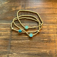 Stone Blue/ Shiny Blue/ Crystal Blue Kendra Scott Bracelet, Crystal Blue, Kendra Scott Jewelry, Blue Crystals, Kendra Scott, Womens Jewelry Bracelets, Blue Gold, Women Jewelry, Crystals