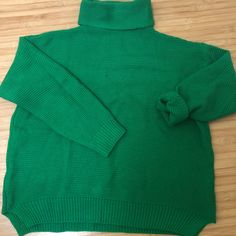 New Without Tags. Never Worn Super Cute And Warm Green Sweater. Small Slits On The Bottom Side Which Make It Good For The Front Tuck Baggy Look And Runs A Little Big. Front Tuck, Knit Turtleneck, Cozy Knit, Green Sweater, Cozy Knits, Colorful Sweaters, Sweaters For Women, Turtle Neck, Super Cute