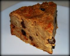 a piece of cake sitting on top of a white plate