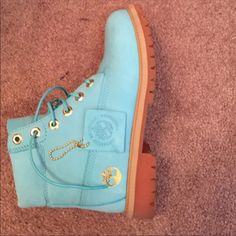 Timberland Shoes | Blue Timberlands | Color: Blue | Size: 5 Tiffany Color, Timberlands, Timberlands Shoes, American Icons, Timberlands Women, Timberland Shoes, Shoes Blue, Timberland Boots, Blue Shoes