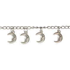 Find the Bead Landing™ Silver Metal Moon Charms, 16mm at Michaels. Pair these unique moon charms with tiny stars or crystals to complete your charm bracelet. Pair these unique moon charms with tiny stars or crystals to complete your charm bracelet. These adorable accents are perfect for crafting personalized necklaces, bracelets, and anklets. Tie them to favor boxes for an interesting presentation. Details: Silver 16 mm bead size Includes 9 charms Moon-shaped Zinc alloy, iron | Silver Metal Moon Bead Landing, Popular Necklaces, Organization Board, Charms For Bracelets, Tiny Star, Michael Store, Moon Charm, Silver Moon, Favor Boxes