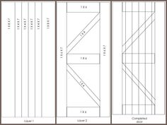 an image of the measurements for a door and its corresponding sides, with numbers on each side