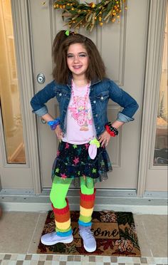 Crazy Outfit Day For Kids, Wacky Wednesday Outfit For Kids, 80s Kids Outfits, Kids 80s Outfit Ideas, Wacky Wednesday Outfit, Wacky Outfits, Tacky Day, 80s Outfit Ideas, 80s Dress Up