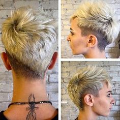 Pixie Undercut, Trendy We Fryzurach, Shaved Undercut, Hairstyles With Glasses, Funky Hairstyles, Hot Hair Styles, Undercut Hairstyles