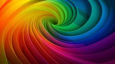 an abstract rainbow swirl background with many colors