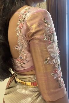 New Hand Work Designs Saree, Traditional Blouse Designs, New Saree Blouse Designs, Latest Model Blouse Designs, Ladies Blouse Designs