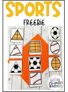 an orange and white photo with the words sports freebie on it, in front of some