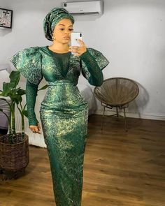 Damask Styles, Afro Female, Gown Dress For Women, Lace Gown Dress, Owambe Styles, Materials Gown Style, Aso Ebi Lace Styles, Nigerian Lace Styles