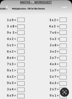 the worksheet for addition to multiplying with two numbers and three times