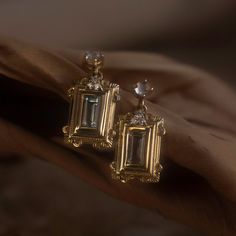 Vanity No. 4 (Single) Gold Jewellery Aesthetic Earrings, Ethereal Jewelry, Golden Earrings, Dope Jewelry, Jewelry Lookbook, Girly Jewelry, Jewelry Inspo, Dream Jewelry, Pretty Jewellery