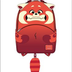 Brand New In Bag Adorable!!!! School Backpack With Removable Pouch In Red, Red Backpack With Removable Pouch For On-the-go, University Red Travel Backpack, Turning Red Cosplay, Turning Red Panda, Red Cosplay, Disney Evil Queen, Element Symbols, Turning Red