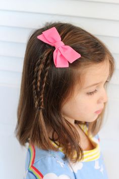 Hair Styles For Girls, Easy Hair Styles, Easy Toddler Hairstyles, Girls Hairdos, Girl Hairdos, Easy Little Girl Hairstyles, Girl Hair Dos, Girls Hairstyles Easy, Easy Hairstyles For Medium Hair