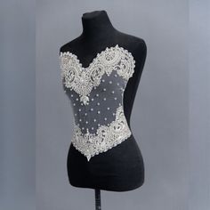 Handmade crystal embroidery bodice applique Fitted Rhinestone Tops For Wedding, Bodice Applique, Crystal Embroidery, Clothing Design, Gold Rhinestone, May 17, Bodice, Girls Dresses, Girl Outfits