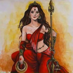 Maa Shakti, Durga Maa Paintings, Canvas Art Painting Abstract, Modern Art Canvas Painting, Durga Painting, Shakti Goddess, Indian Art Gallery, Indian Goddess, Ganesh Art