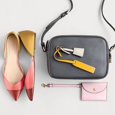 A perfect pairing: Our totally customizable Signet bag—and colorful satin #shinyponies to wear with it. Shop now via the link in our bio. Leather Bag Tag, Diy Leather Bag, J Crew Women, Handbag Wallet, Bag Tag, Makeup Bags Travel, Wallet Accessories, Cute Bags, Shoulder Purse