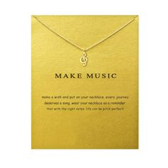 PRICES MAY VARY. Design: every girls have a music dream, the simple and meaningful music note necklace is a great gfts for women, girls,Girlfriend, Lovers, Couple, Makes a wonderful gift for any occasion. Material:The necklace is made of environmental friendly alloy materal,tarnish-resistant .Nickel free,lead free and hypoallergenic,safe to rest on your neck. Size： The music note pendant is about 9*16mm,length of the necklace chain is 16.5" + 2" with extender chain. Ideal Gift: This music note n Gifts With Meaning, Classic Pendant Necklace, Music Note Necklace, Classic Music, Pendant Necklace Simple, Girls Music, Great Gifts For Women, Necklace Simple, Music Note