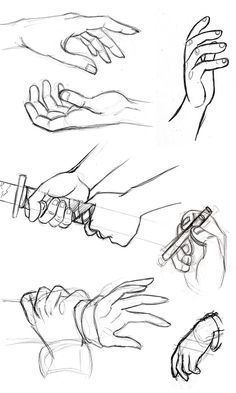 several hands are shown in different positions to draw the same hand as they touch each other's fingers