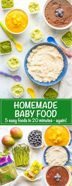 homemade baby food in two minutes and seven ingredients