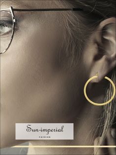 Round Hoop Earrings 14K Gold Plated Women Fashion Jewelry Pamper yourself with a new piece of fashion jewelry in your wardrobe! Expressing liberty femininity was never so easy as by wearing our Round Hoop Earrings. Sun-Imperial is proud to launch a new collection of fashionable Earrings for Women. Made of recently invented revolutionary 14K Gold Plated on Copper alloy. These beautiful hip hop Round Hoop Ear Jewelry are durable, tarnish-resistant, and keep the shine for years to come. Round Hoop Beautiful Hips, Fashionable Earrings, Hoop Earrings Style, Gold Filled Hoops, Pamper Yourself, Ear Jewelry, Earrings For Women, Fashion Earrings, Beautiful Jewelry