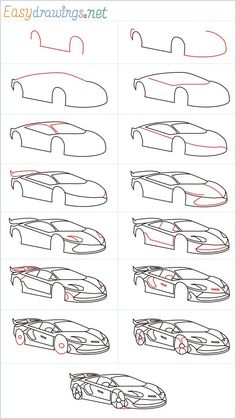 how to draw a cartoon car step by step drawing instructions for kids and beginners