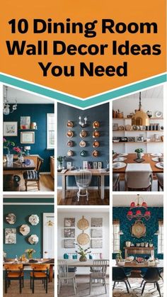 the top ten dining room wall decor ideas you need