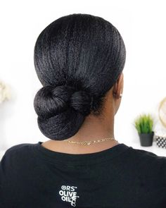 Afro Hair Bun, Sleek Low Bun, Natural Hair Bun Styles, Low Bun Hairstyles, Braided Bun Hairstyles, Messy Bun Hairstyles, Protective Style, Wedding Hair Inspiration