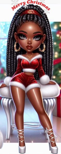 Green Lantern Power Ring, Black Bratz, Funny Hair, Black Bratz Doll, Merry Christmas Gif, Merry Christmas Images, Black Dolls, Pretty Images, Christmas Gif