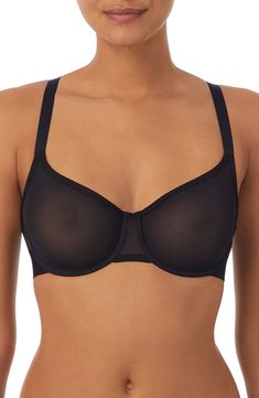 DKNY Sheer Mesh Unlined Bra | Nordstrom See Threw Bra, See Thru Bra, See Threw, Sheer Bra, Mesh Bra, Unlined Bra, Demi Bra, Day To Night, To Night