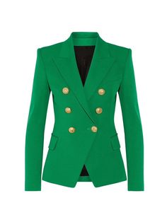 HIGHSTREET Women's Elegant Stylish Fashion Solid Color Office Business Casual Professional Style Blazer Jacket - Divine Inspiration Styles Summer Suit Women, Casual Elegant Style, Slim Fit Blazer, Ladies Blazer, Slim Fit Blazers, Denim Skirt Women, Green Blazer, Denim Patterns, Classic Blazer