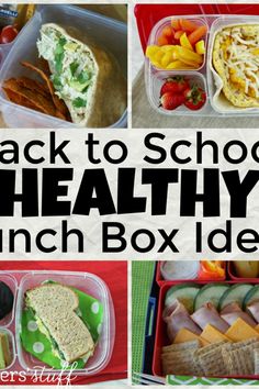 back to school healthy lunch box ideas