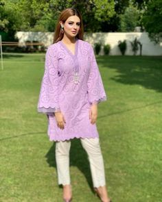 Pakistani Eid Dresses, Pakistani Party Dresses, Ladies Kurti, Pakistani Women, Simple Kurti Designs