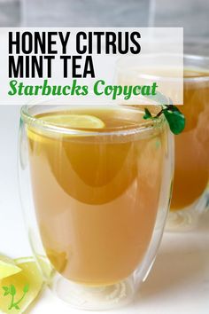 honey citrus mint tea with starbuck's copycat