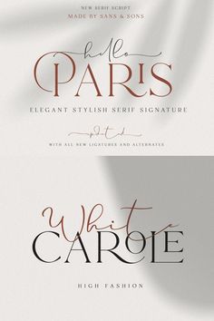 Font Serif Modern Elegant - Font pairing - Hello Paris Wedding Logo Design Modern, Paris Font, French Logo, Numbers Tattoo, Logo Typo, 10 Tattoo, Font Serif, Type Inspiration, Elegant Typography