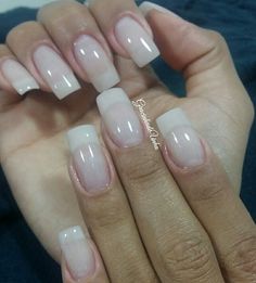 Natural French Nails, Exotic Nails, Soft Nails, Clear Nails, Unique Nails, Square Nails, Long Acrylic Nails, Rhinestone Nails