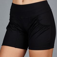 Women's Black Tennis Short Sporty Training Shorts With Wide Waistband, Sporty Yoga Shorts With Waistband, Sporty Shorts With Wide Waistband For Sports, Sporty Shorts With Wide Waistband, Workout Athletic Shorts With Waistband, Sporty Athletic Shorts With Short Inseam, Sporty High-waisted Athletic Shorts With Wide Waistband, Sporty Compression Athletic Shorts With Wide Waistband, Fitted Athletic Shorts With Pockets For Workout