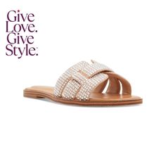 in stock Studded Flats, Bare Beauty, Easter Shopping, Quilted Coverlet, Luxe Gifts, Gifts For Teens, Slide Sandals, Bones, Womens Sandals