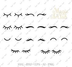 eyelashes and lashes svg files