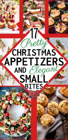 twelve pretty christmas appetizers and elegant small bites