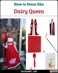 how to dress like dairy queen costume for halloween or any time of the year with instructions