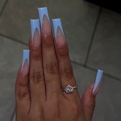 35+ BEST Baby Blue Nail Designs For 2024 Nail Art Baby Blue, Blue Nail Inspiration, Cute Blue Nails, Baby Nail Art, Nails Baby Blue, Baby Blue Acrylic Nails, Blue Ombre Nails, Healthy Face, Baby Pink Nails